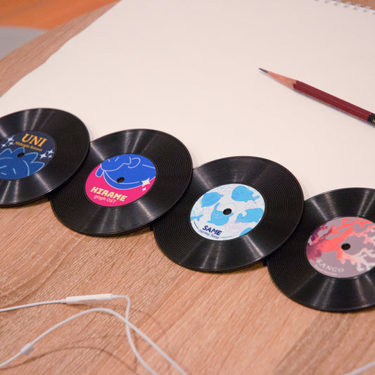 gogh レコード型コースター