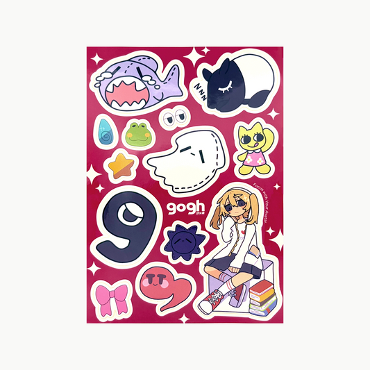 gogh オリジナルステッカー(A5サイズ )